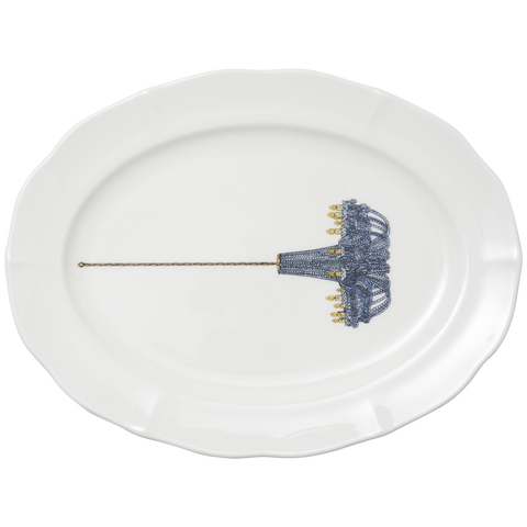 Thibaud Herem Objet Oval Platter (Crystal Chandelier)