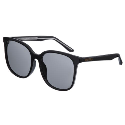 Shop Bertha Avery Polarized Sunglasses In Black/black