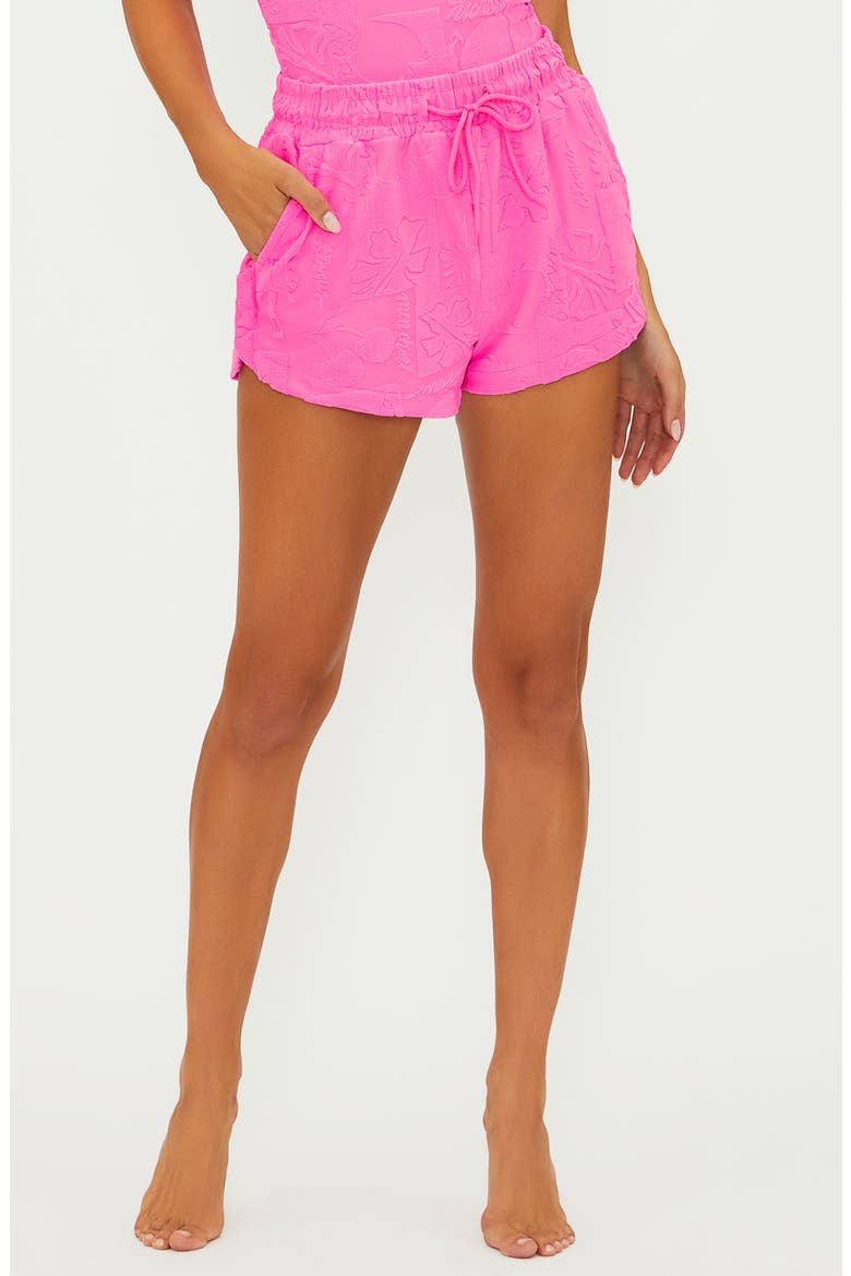 Kiara Cover-Up Shorts, Main, color, STRAWBERRY