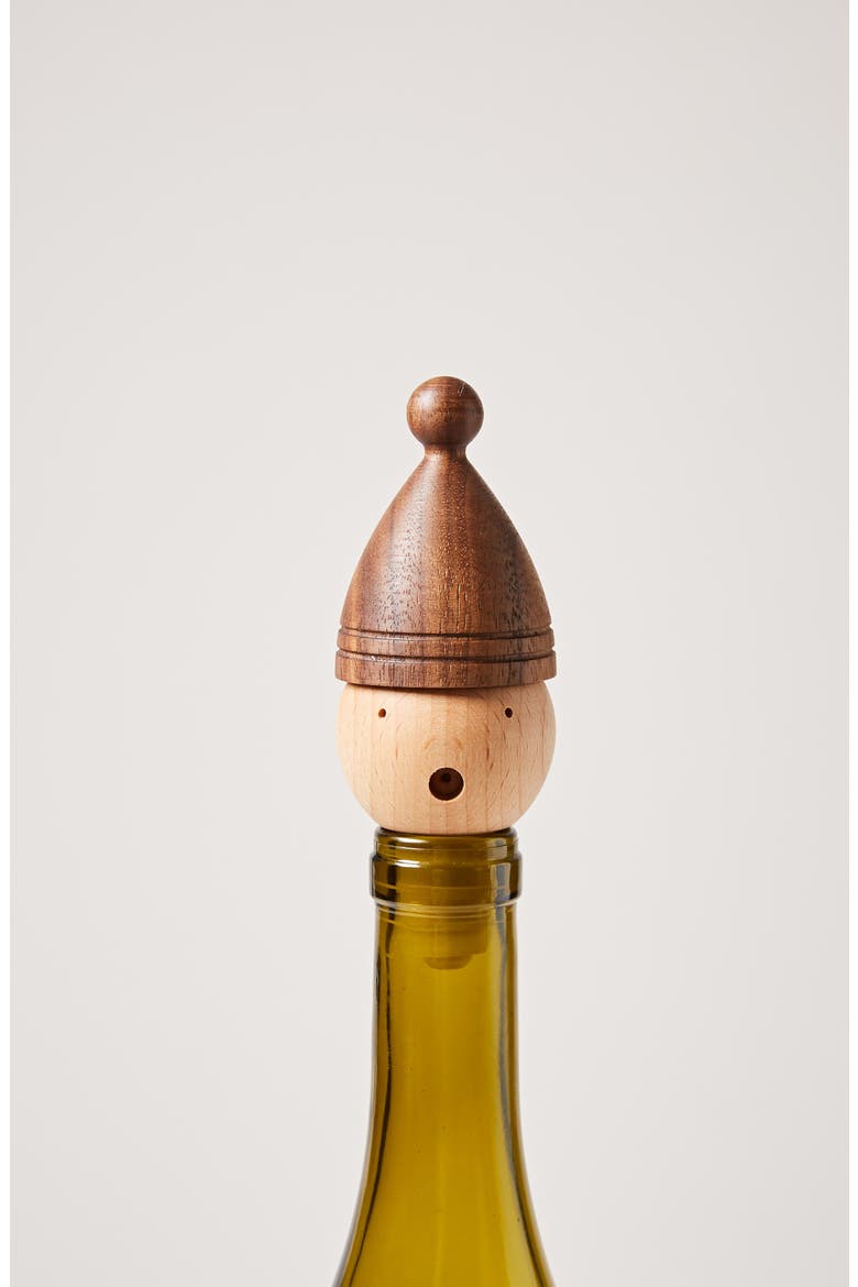 Helga Wood Wine Stopper, Alternate, color, NATURAL WOODS