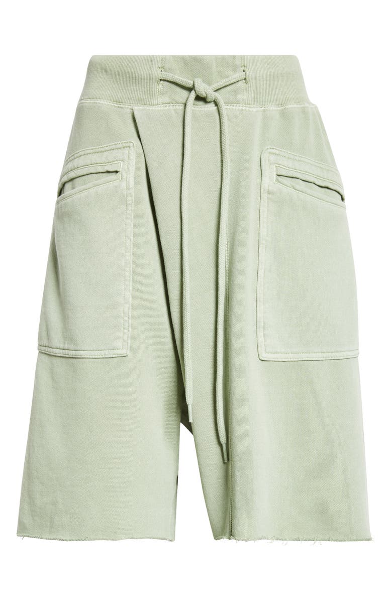 R13 Crossover Sweat Shorts, Alternate, color, Light Olive