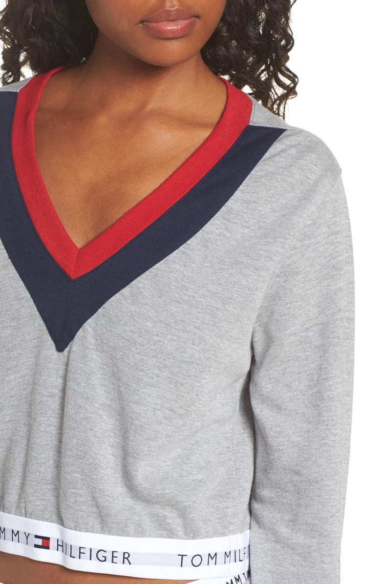 Tommy Hilfiger TH Retro Crop Top, Alternate, color, 