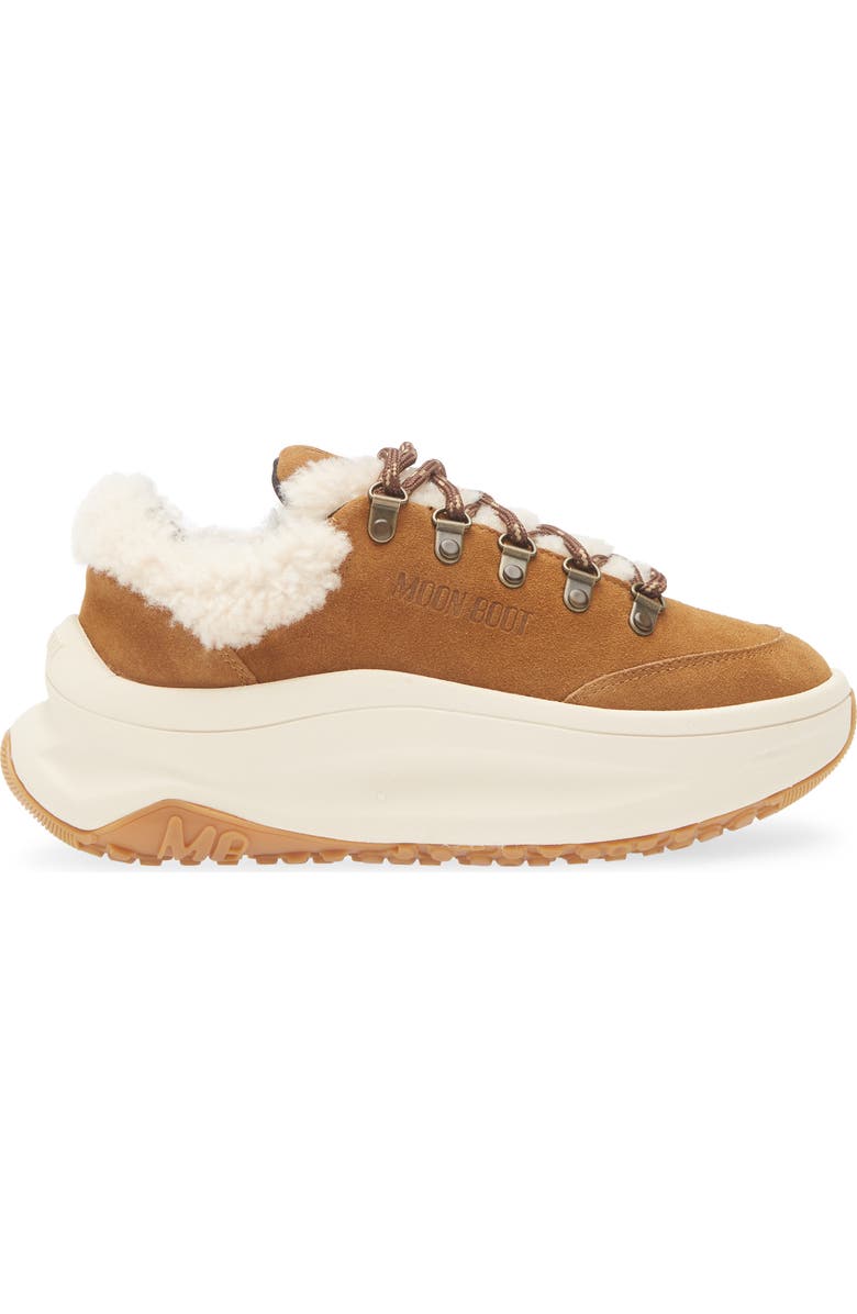 Moon Boot<sup>®</sup> City Genuine Shearling Water Repellent Boot, Alternate, color, Cognac