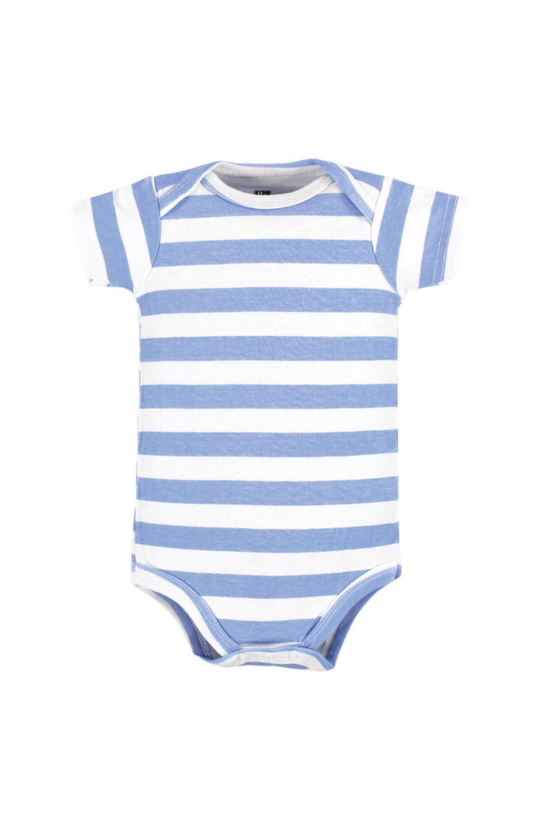 Hudson Baby Five-Piece Set of Cotton Infant All-in-One Bodysuits, Alternate, color, Fun Transportation
