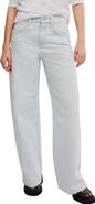 Free People Alter Ego Raw Hem Wide Leg Boyfriend Jeans