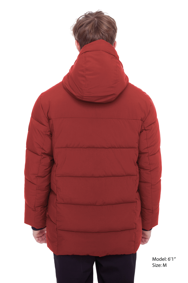 BANFF - Vegan Down Mid-Weight Quilted Puffer Jacket, Alternate, color, DEEP RED