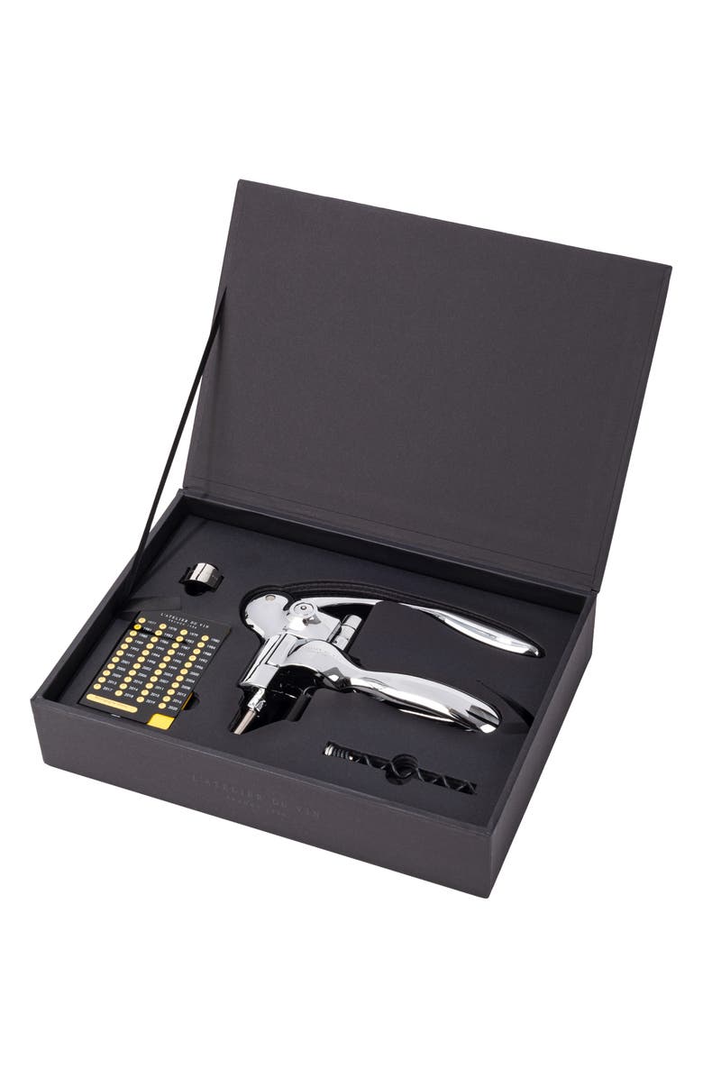 L'Atelier du Vin Oeno Box Sommelier Lever Corkscrew, Main, color, 