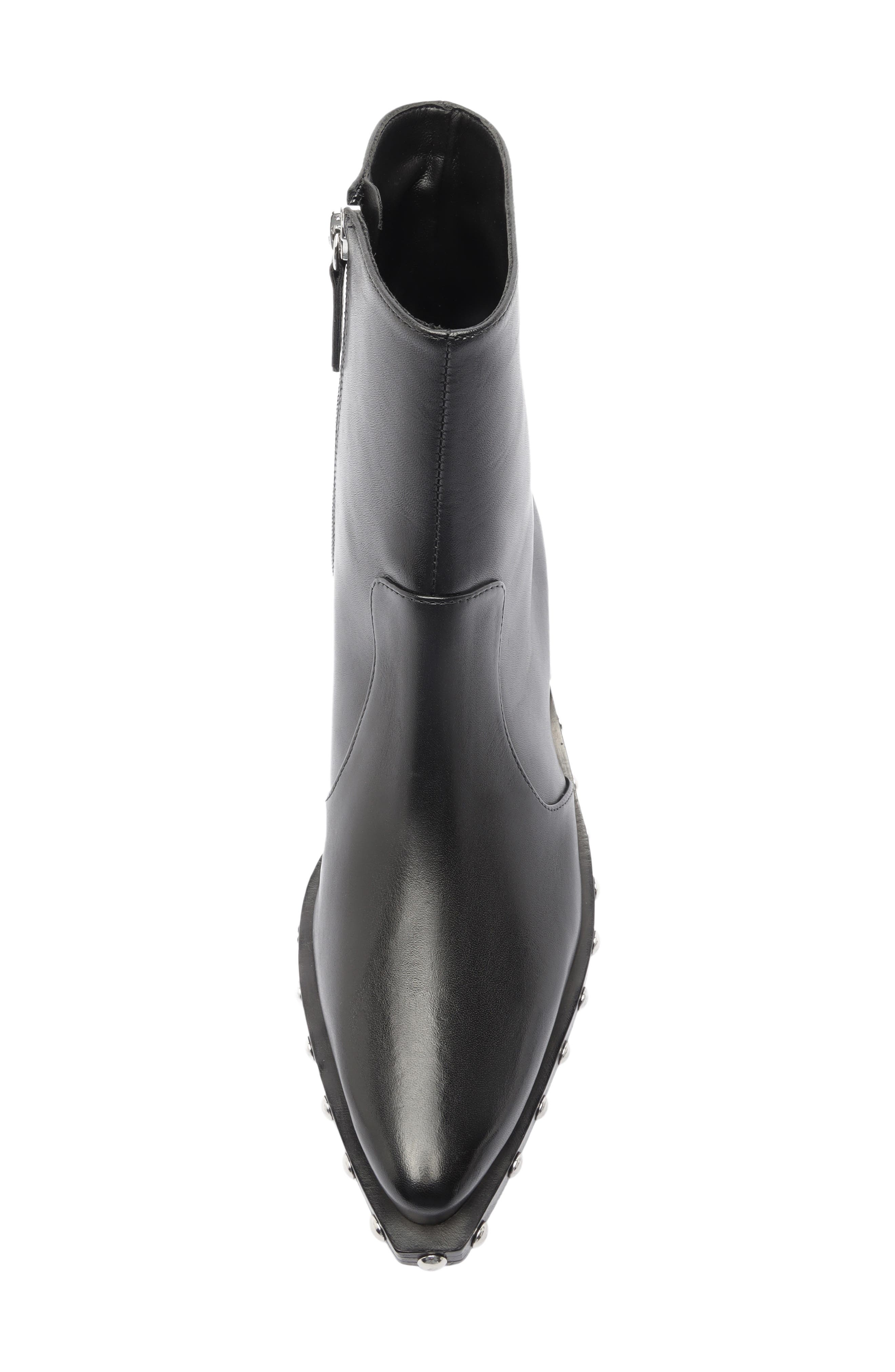 Taylor Leather Bootie, Alternate, color, BLACK