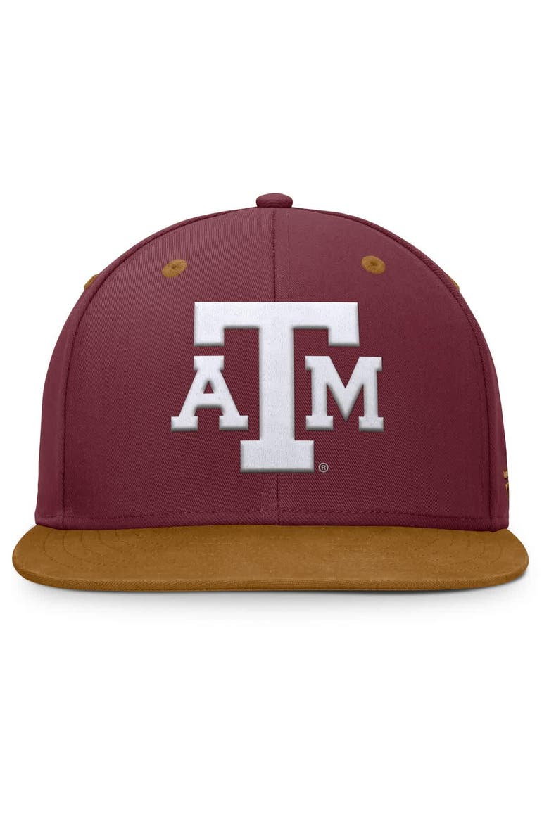 Men's Fanatics Maroon/Brown Texas A&M Aggies NoBo Fitted Hat, Alternate, color, Maroon