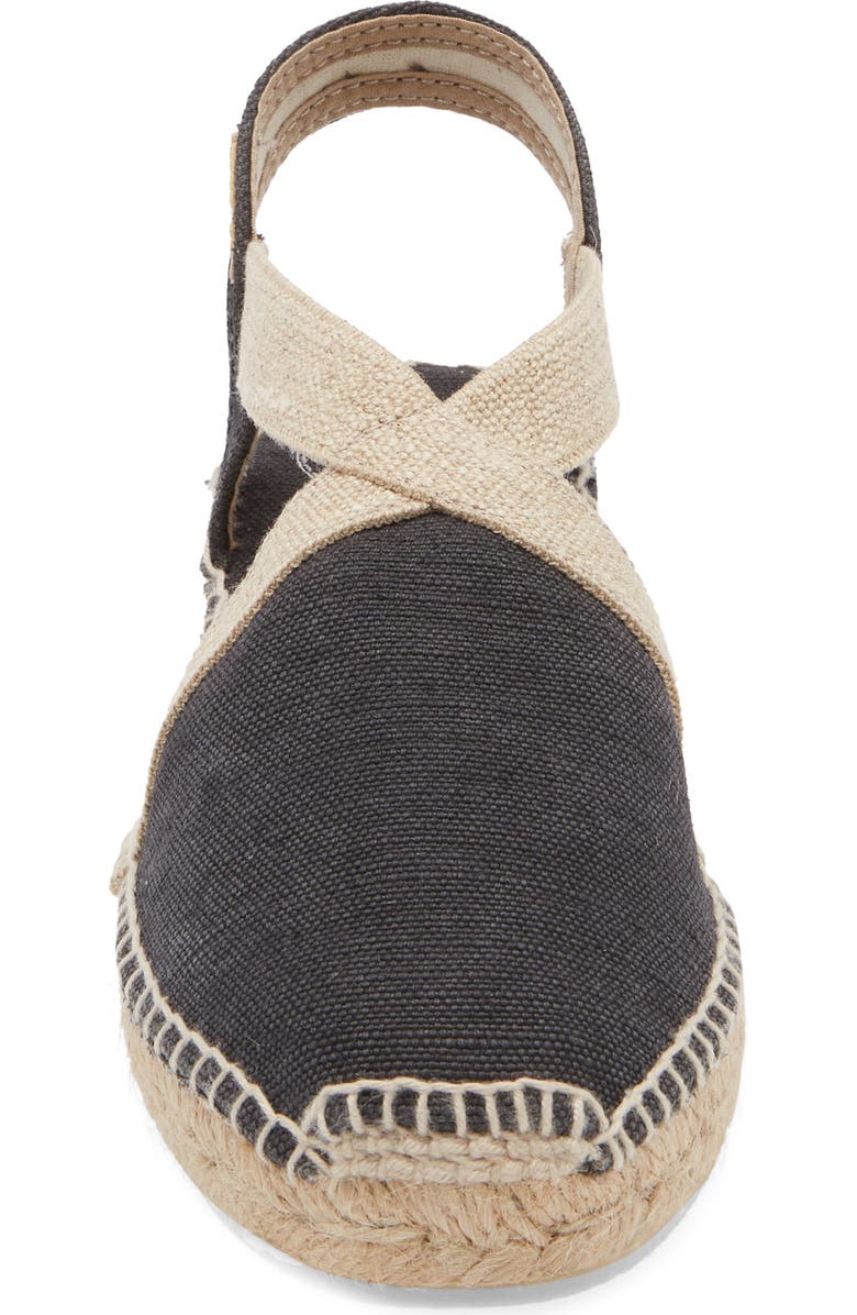 Toni Pons Verdi Espadrille Wedge, Alternate, color, Black