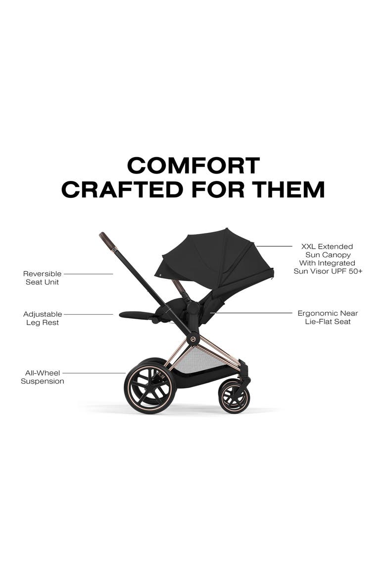 Priam Stroller, Alternate, color, ROSE GOLD/ SEPIA BLACK