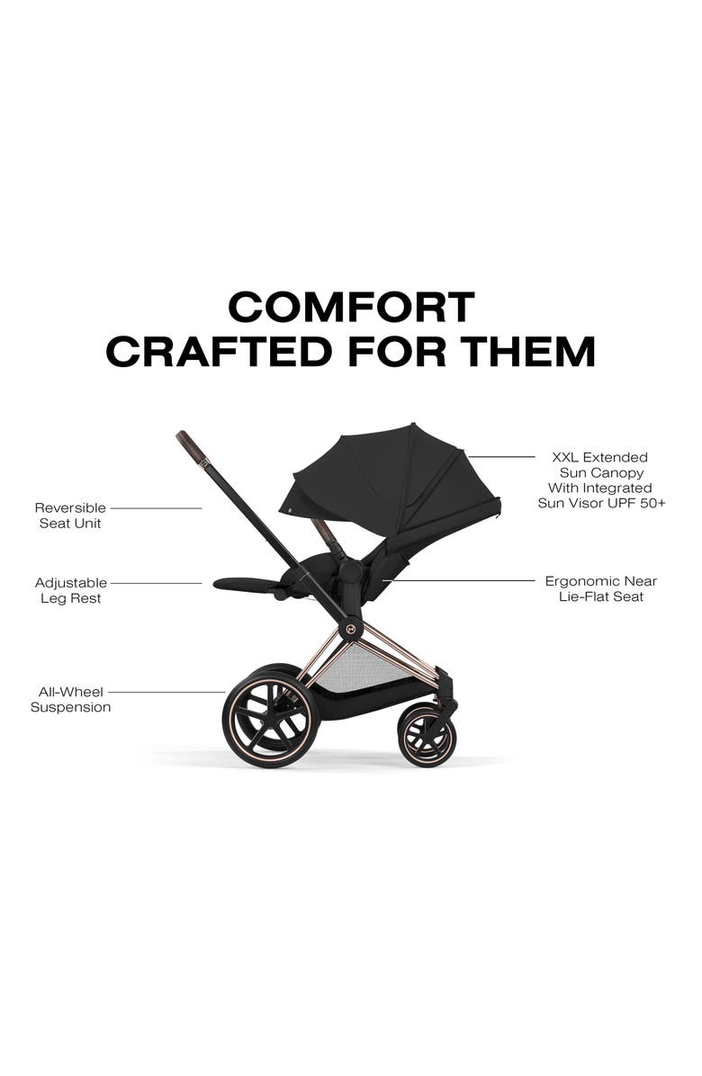 CYBEX Priam Lightweight Travel Stroller – Platinum Collection, Alternate, color, 