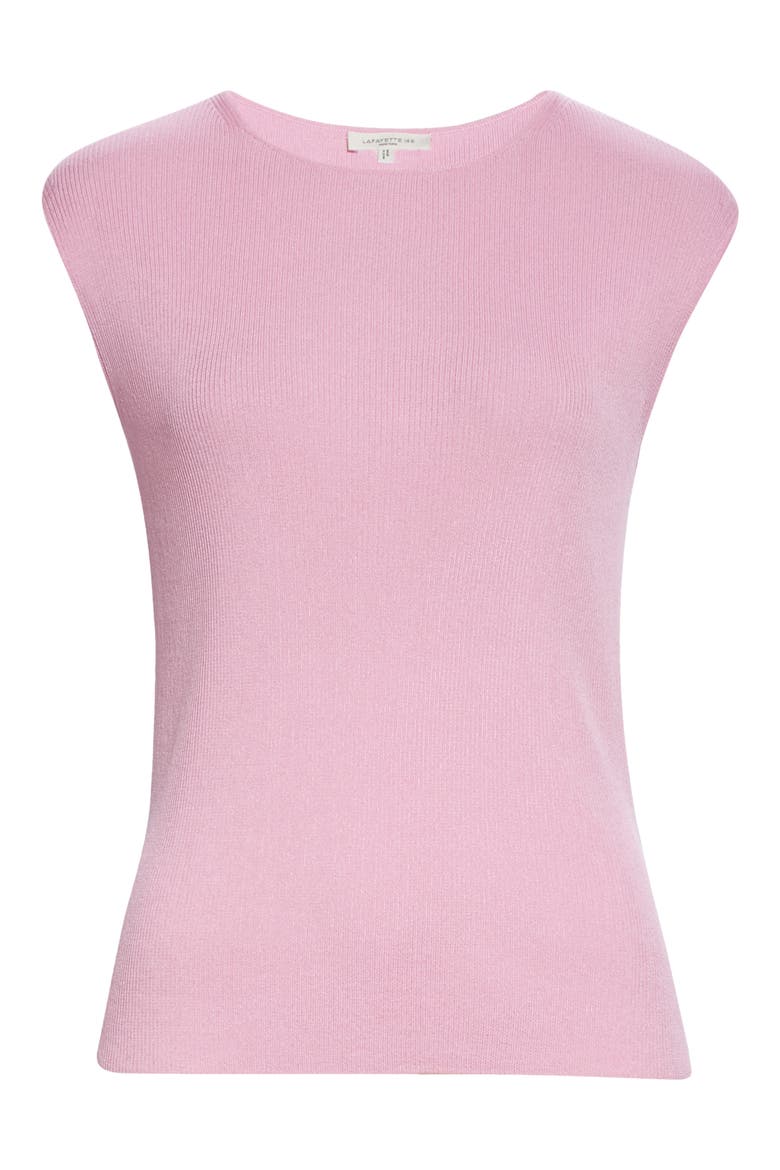 Sleeveless Rib Sweater Shell, Alternate, color, DAHLIA