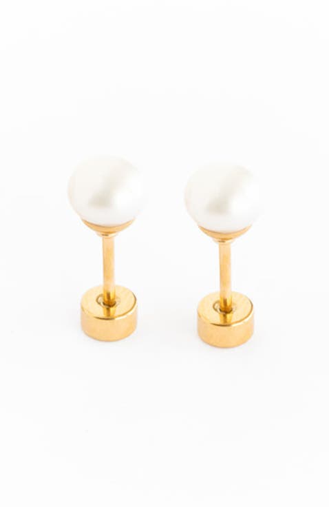 Pearl Stud Earrings