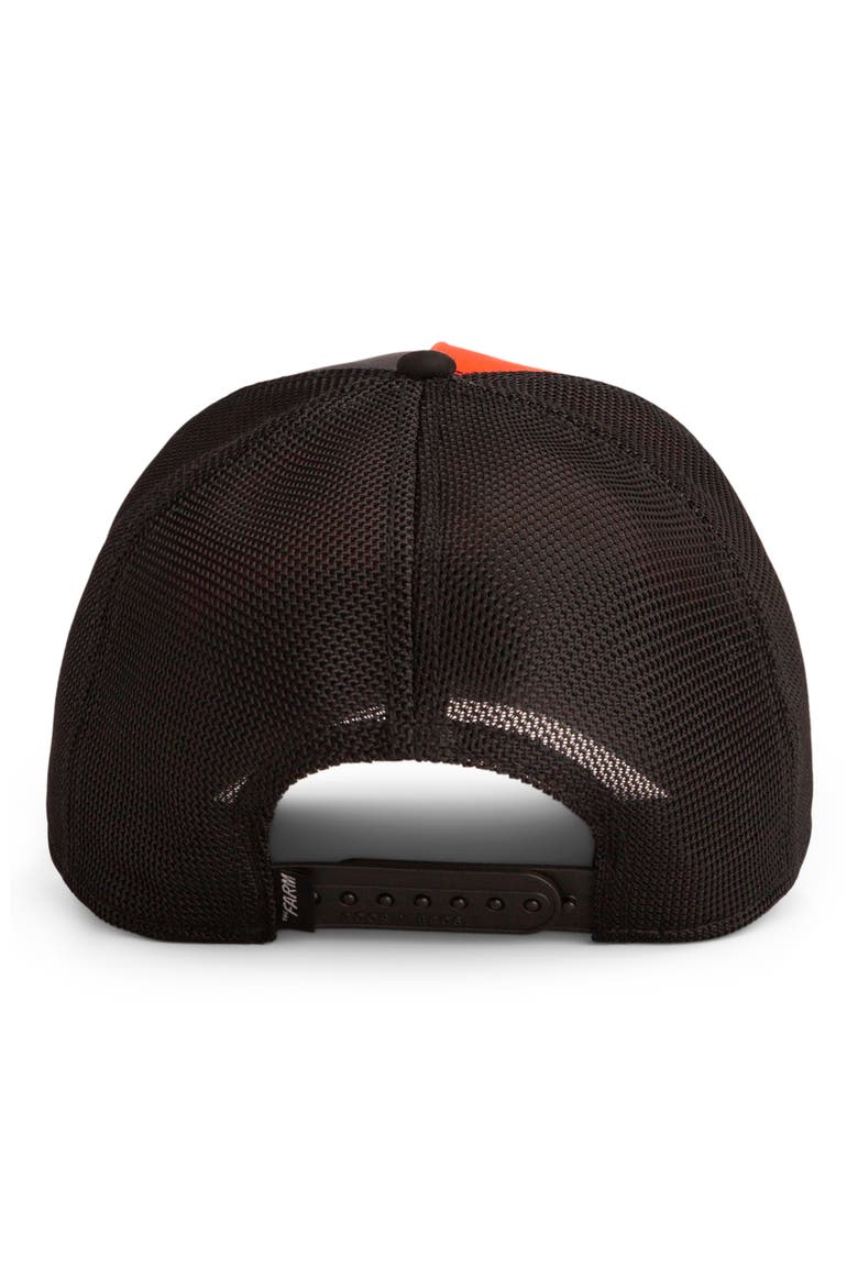 Jack Rabbit Patch Trucker Hat, Alternate, color, ORANGE