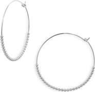 Nashelle Classic Beaded Hoop Earrings