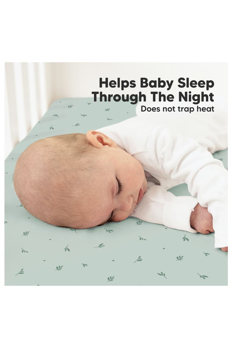 Soothe Fitted Crib Sheet, Alternate, color, Bunnies