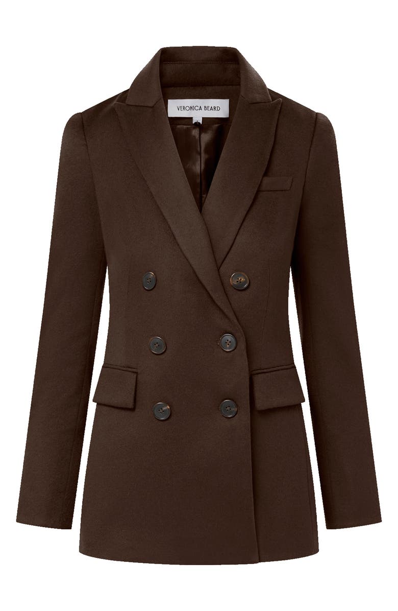 Veronica Beard Ellette Cashmere Dickey Jacket, Alternate, color, Dark Chocolate