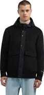 Pajar Hader Wool Blend Bomber Jacket with Removable Hooded Bib