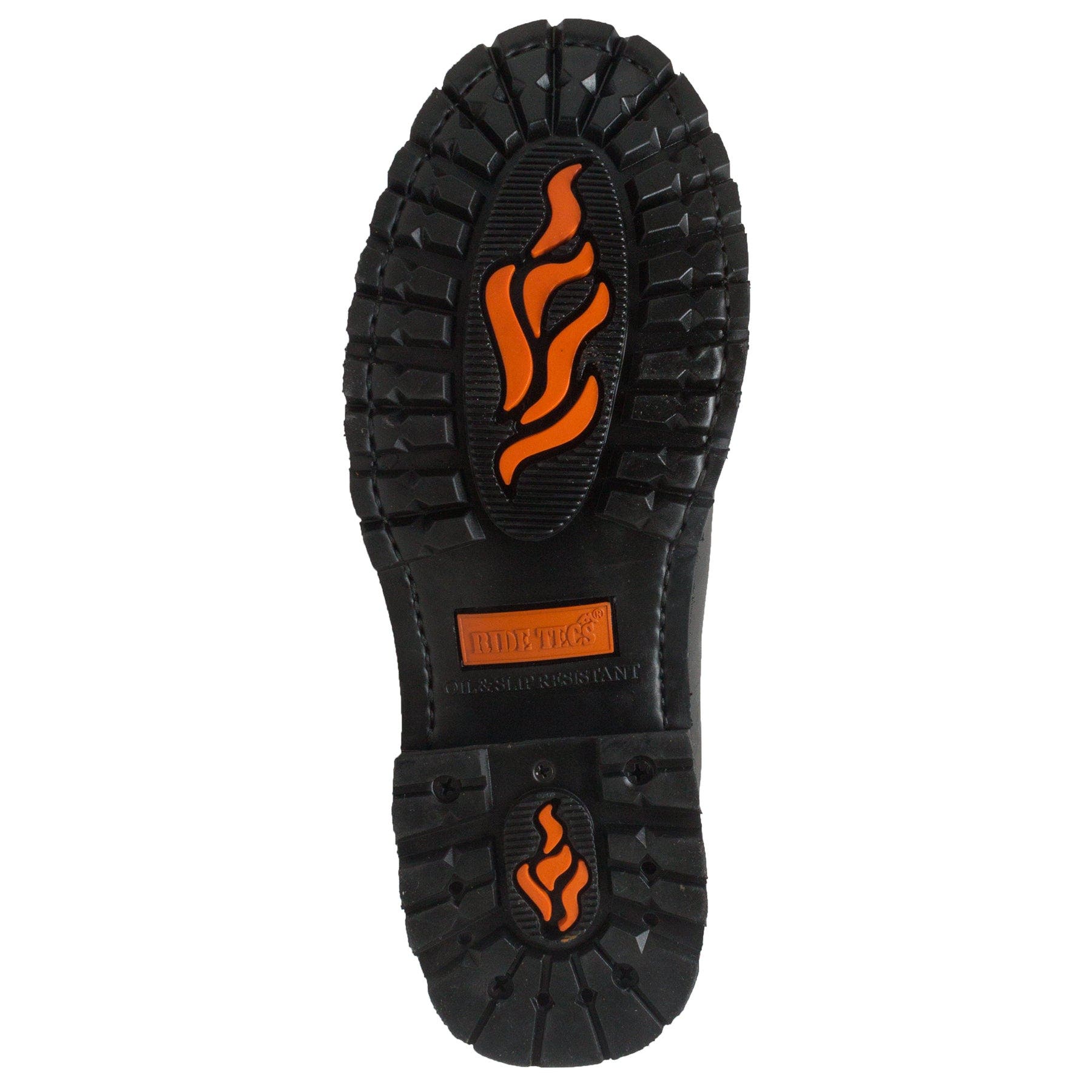 RideTecs 6" Reflective Double Zipper Biker Boots, Alternate, color, Black