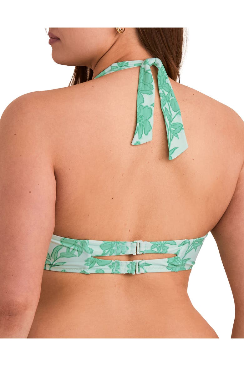 Perry Swimwear Bikini Top, Alternate, color, Floral green