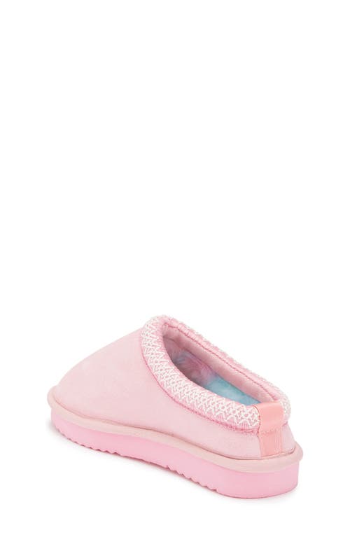 Steve Madden Kids'jordy Faux Shearling Lined Slipper In Pink