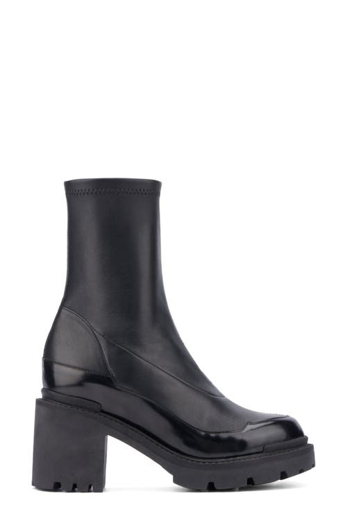 Aquatalia Vanna Platform Lug Sole Boot In Black