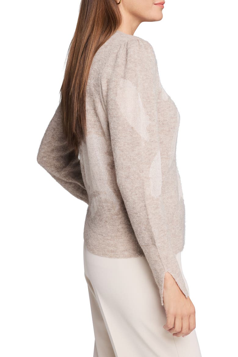 Lace Knit Floral Sweater, Alternate, color, NEUTRAL MULTI