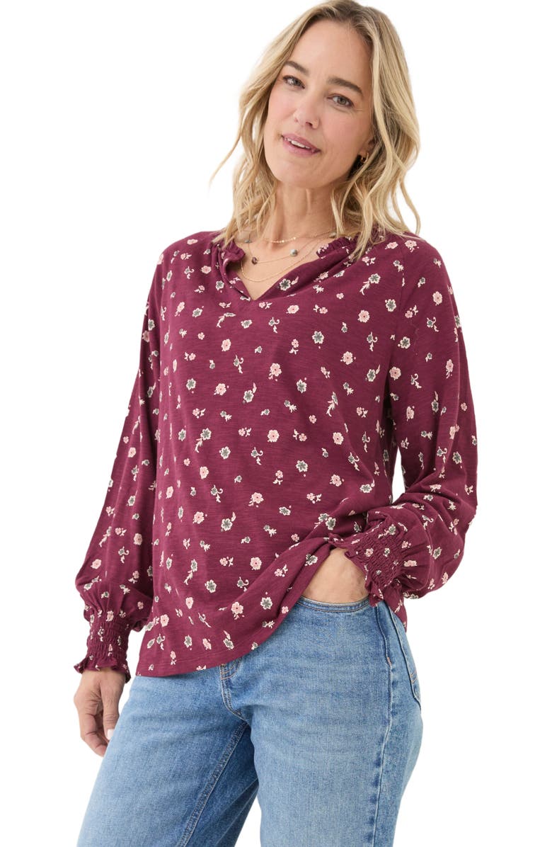 FatFace Women's Florence Wild Ditsy Top, Main, color, 