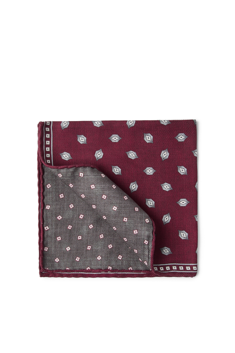 Pocket square with pattern, Main, color, Red