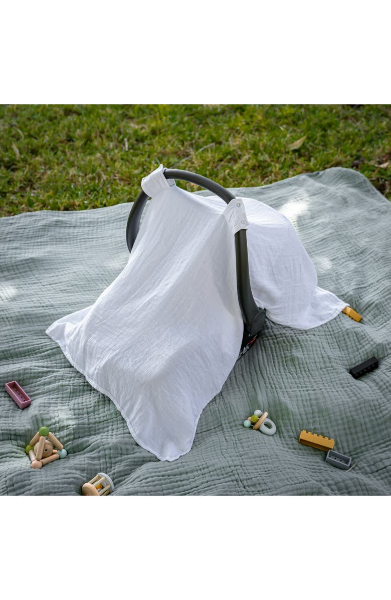 Comfy Cubs Baby Car Seat Cover, Alternate, color, White