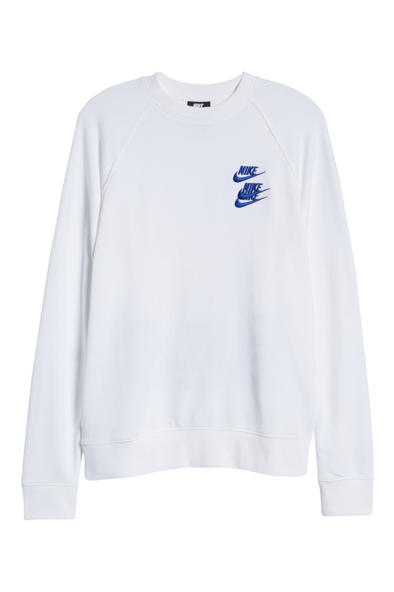 Sportswear World Tour Embroidered Crewneck Sweatshirt, Alternate, color, WHITE