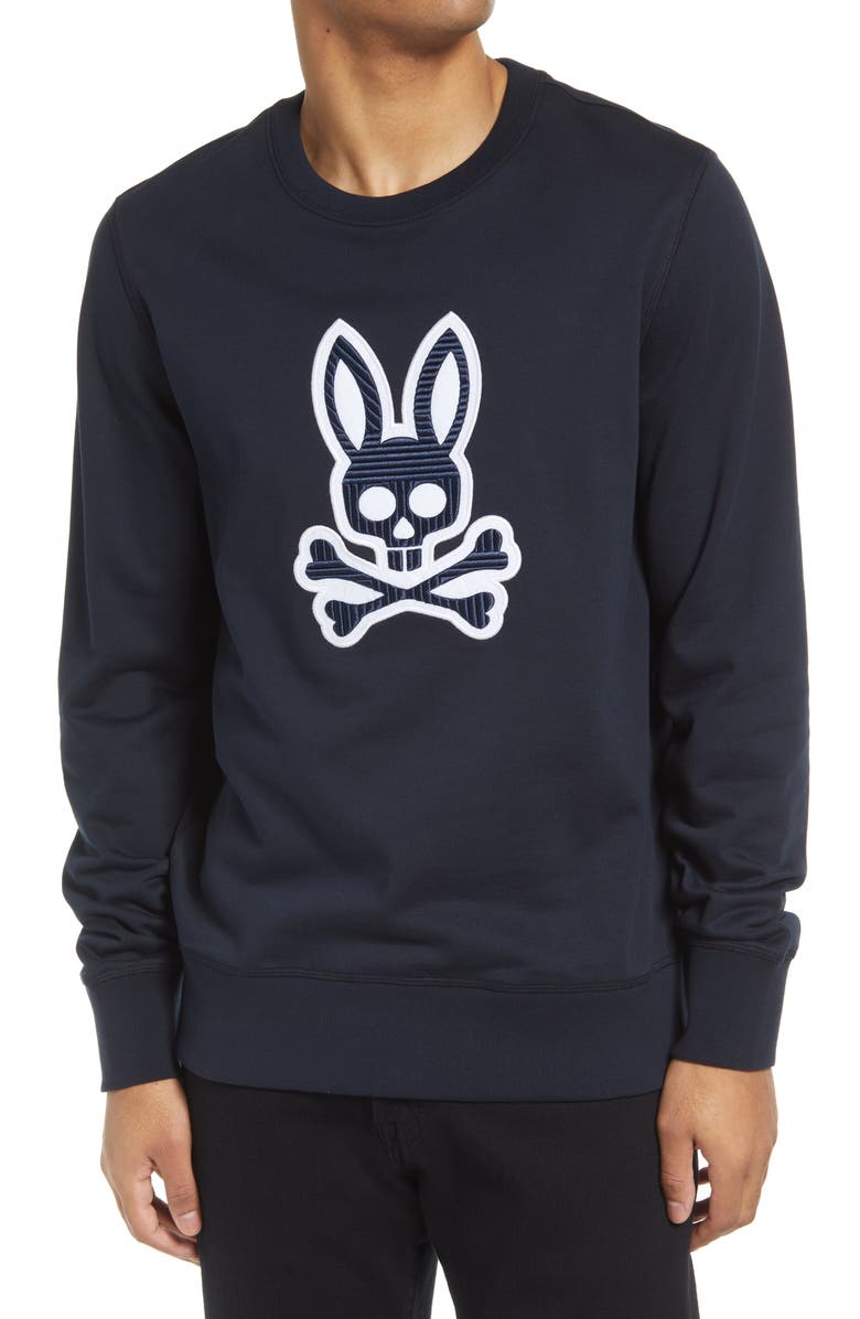 Psycho Bunny Men's Cotton Graphic Sweatshirt, Main, color,