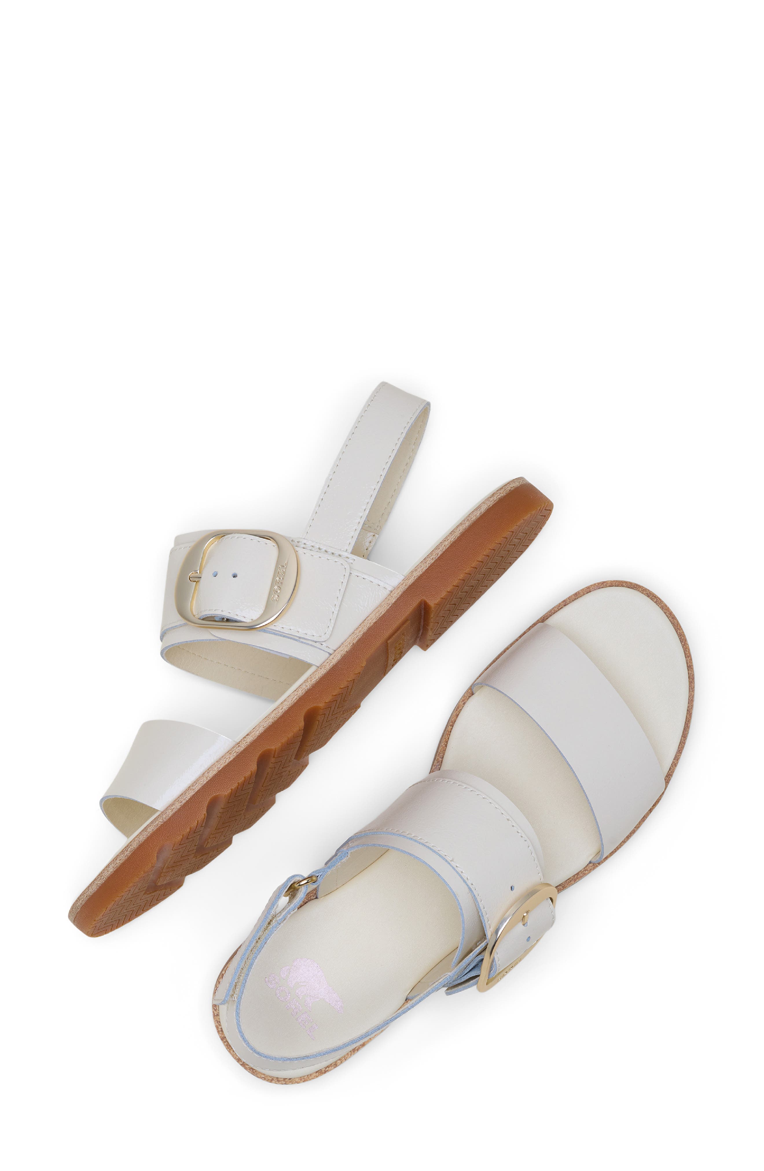 Ella III Slingback Sandal, Alternate, color, HONEY WHITE/ ICED TEA