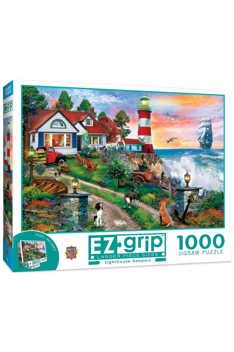 Lighthouse Keepers 1000 Piece Puzzle, Main, color, Multicolor