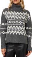FIFTEEN TWENTY Esther Jacquard Turtleneck Sweater