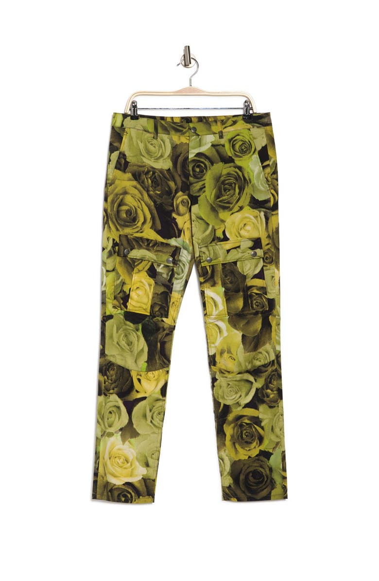 Moschino Rose Printed Cargo Pants, Main, color,