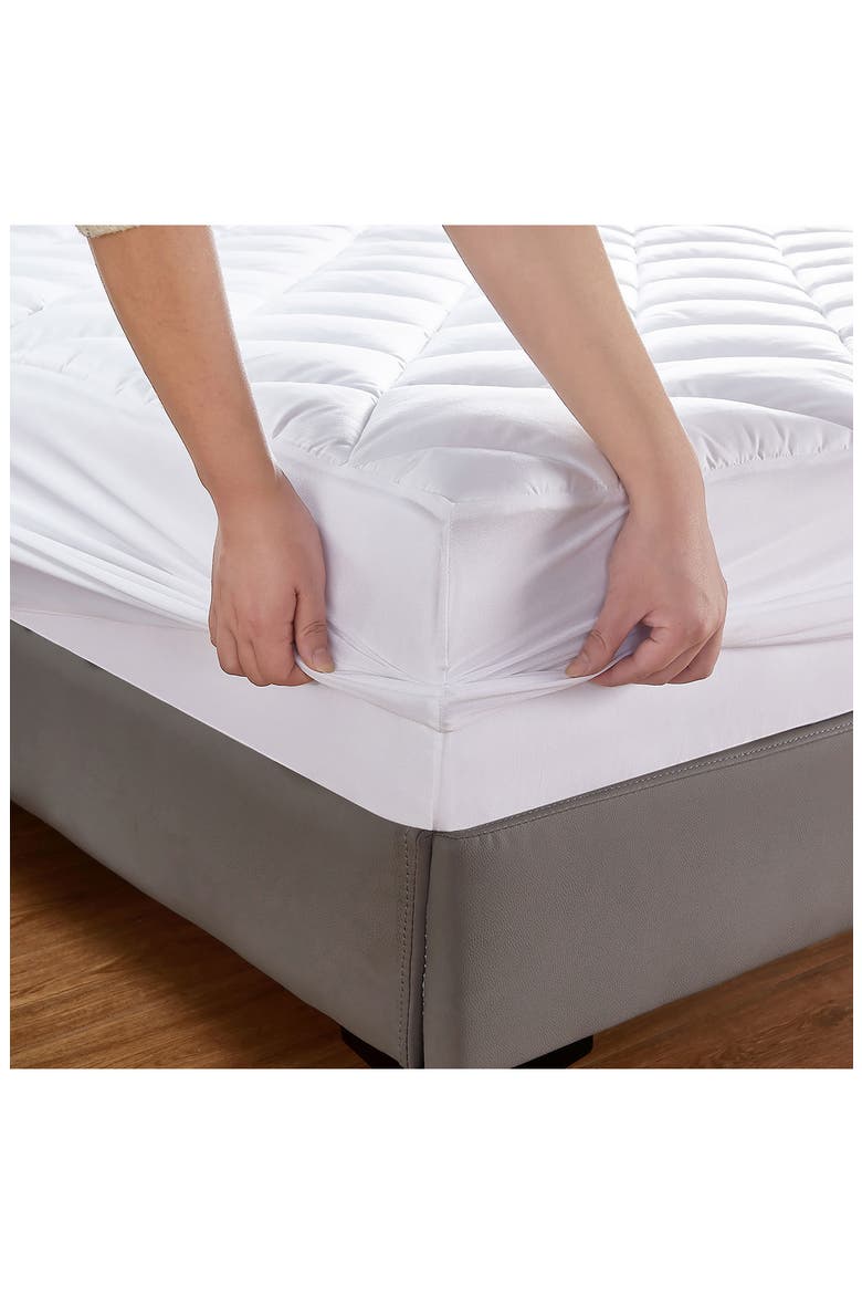 Claritin Allergen Barrier Mattress Pad, Alternate, color, WHITE