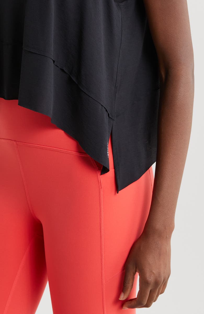 Free People FP Movement Tempo Asymmetric Crop Tank Top, Alternate, color,