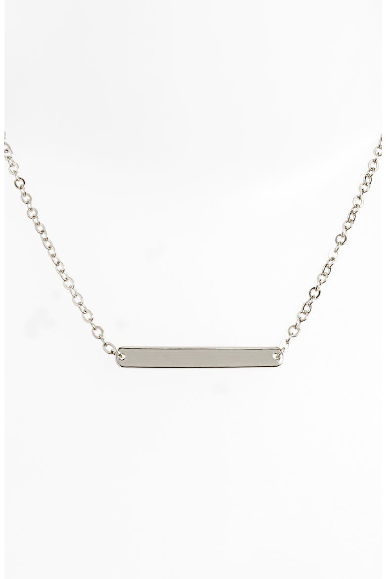 Bar Pendant Necklace, Alternate, color, SILVER