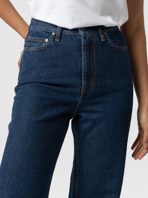 Saint And Sofia Saint + Sofia Wide Leg Jeans In Blue
