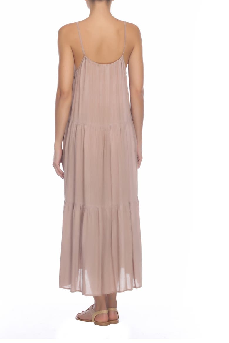 Tiered Pocket Maxi Dress, Alternate, color, TAUPE