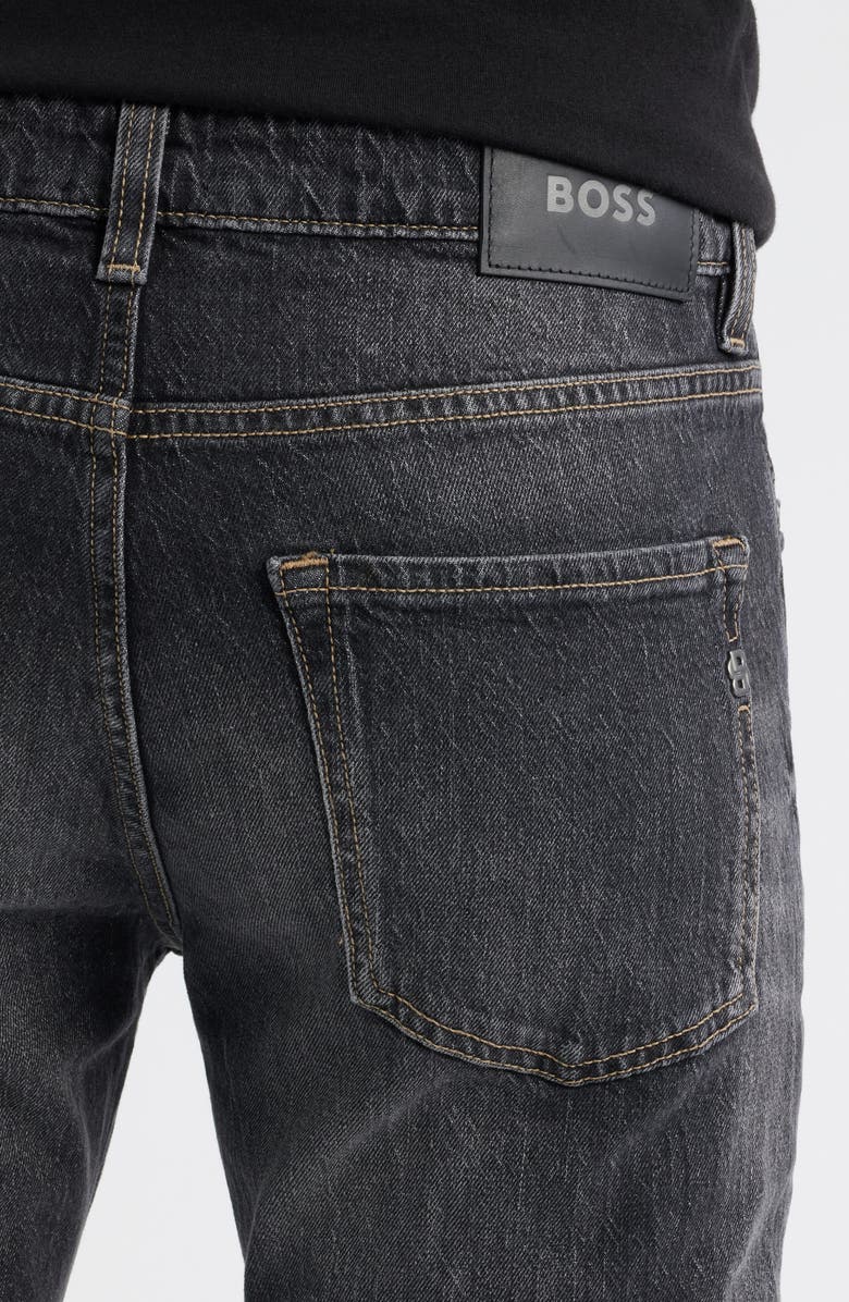 BOSS Delaware Slim Fit Jeans, Alternate, color, Charcoal