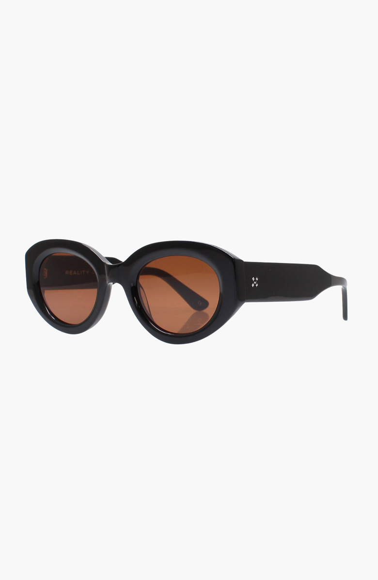 Reality Eyewear Luxe Voltaire Sunglasses, Alternate, color, Onyx