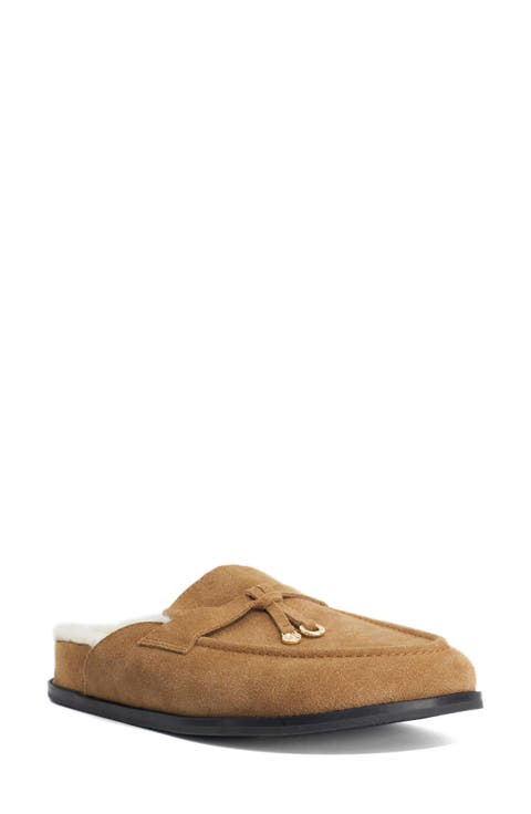 Gravitas Leather Faux Fur Lined Mule