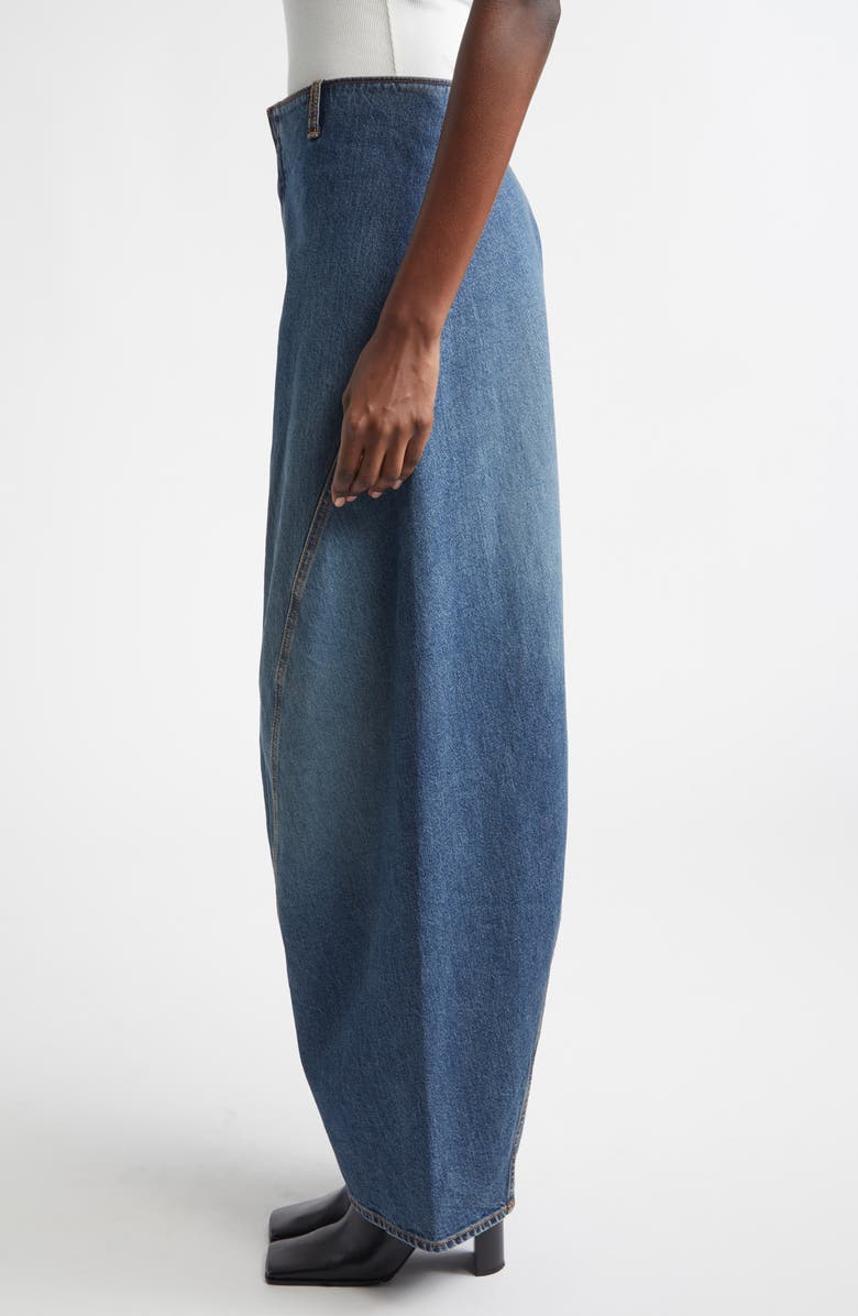 Alaïa Barrel Leg Jeans, Alternate, color, Bleu Delave