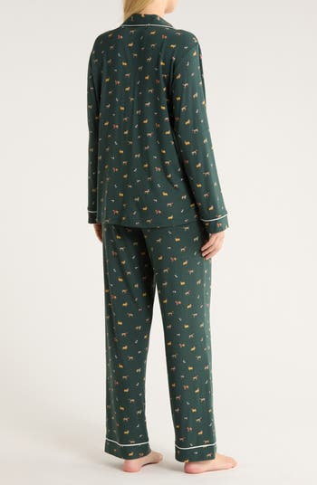 Gisele Print Jersey Knit Pajamas