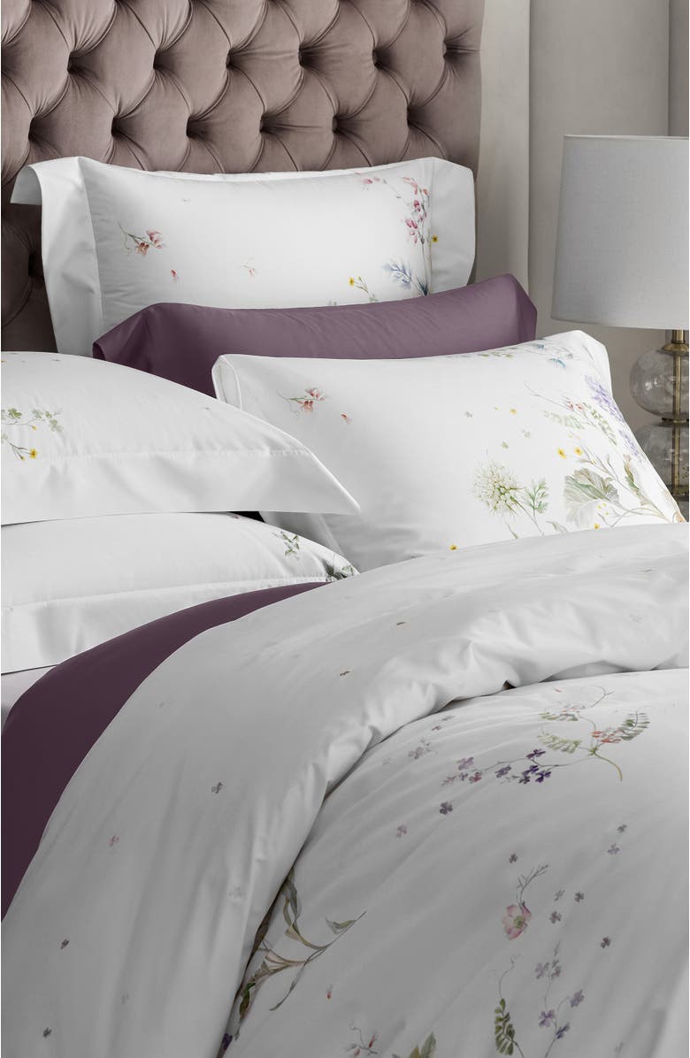 Togas Fleur pillowcase, Alternate, color, White