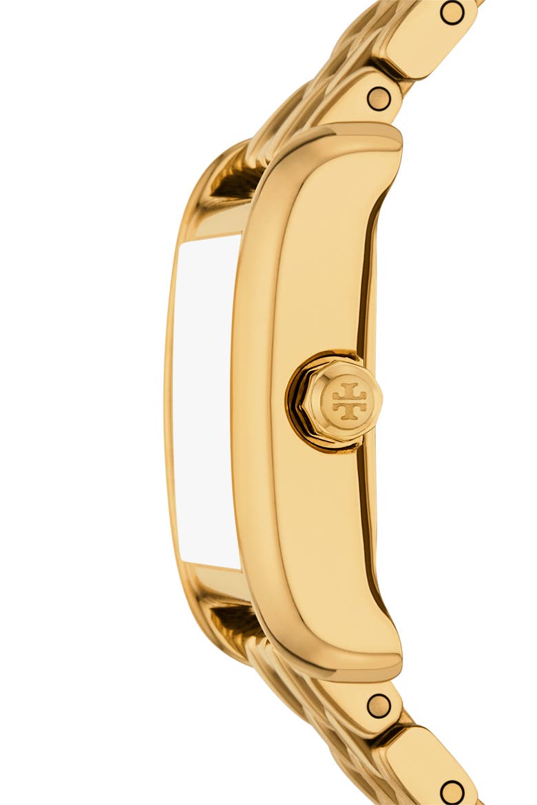 The Mini Eleanor Double Bracelet Watch, 17mm x 25mm, Alternate, color, GOLD