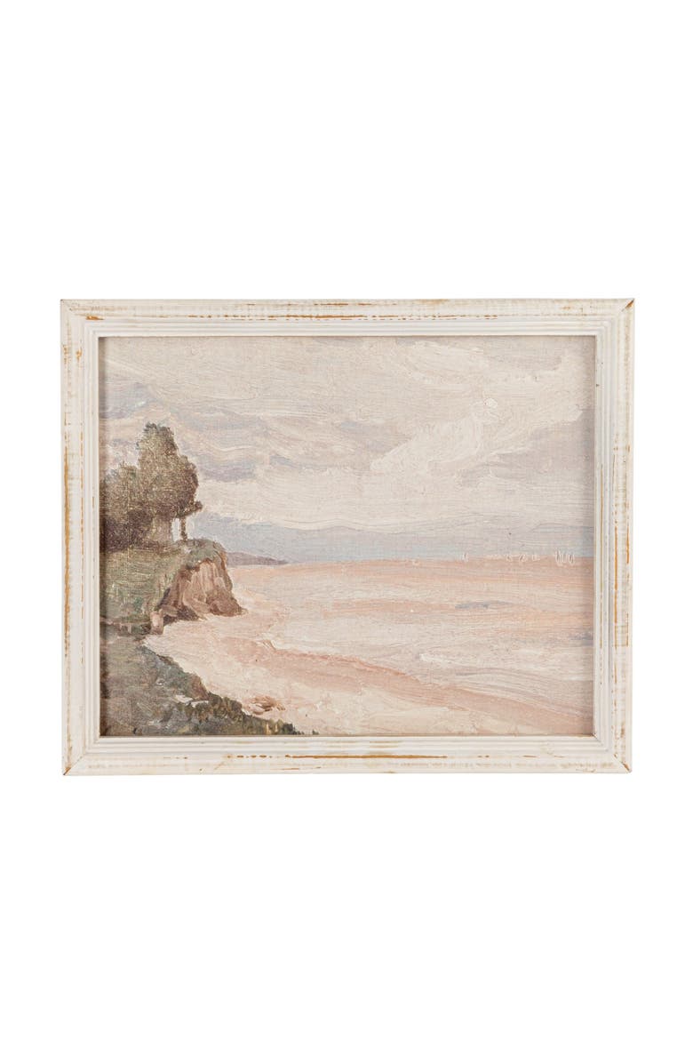 Framed Wall Décor with Seaside Landscape, Alternate, color, Multicolor